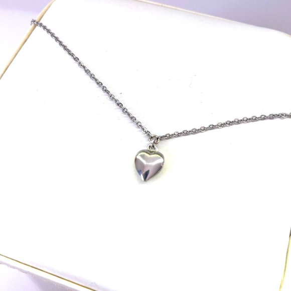 Sterling Silver Heart Necklace - Picture 2 of 4